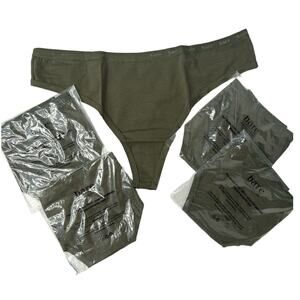 Lot of Cotton Thong Bare‎ Necessities -Large New